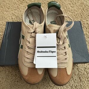 Onitsuka Tiger by Asics Women Brown & Green Mexico 66 Sneakers